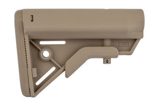 B5 Systems Sopmod Bravo Milspec stock flat dark earth is extremely durable and lightweight